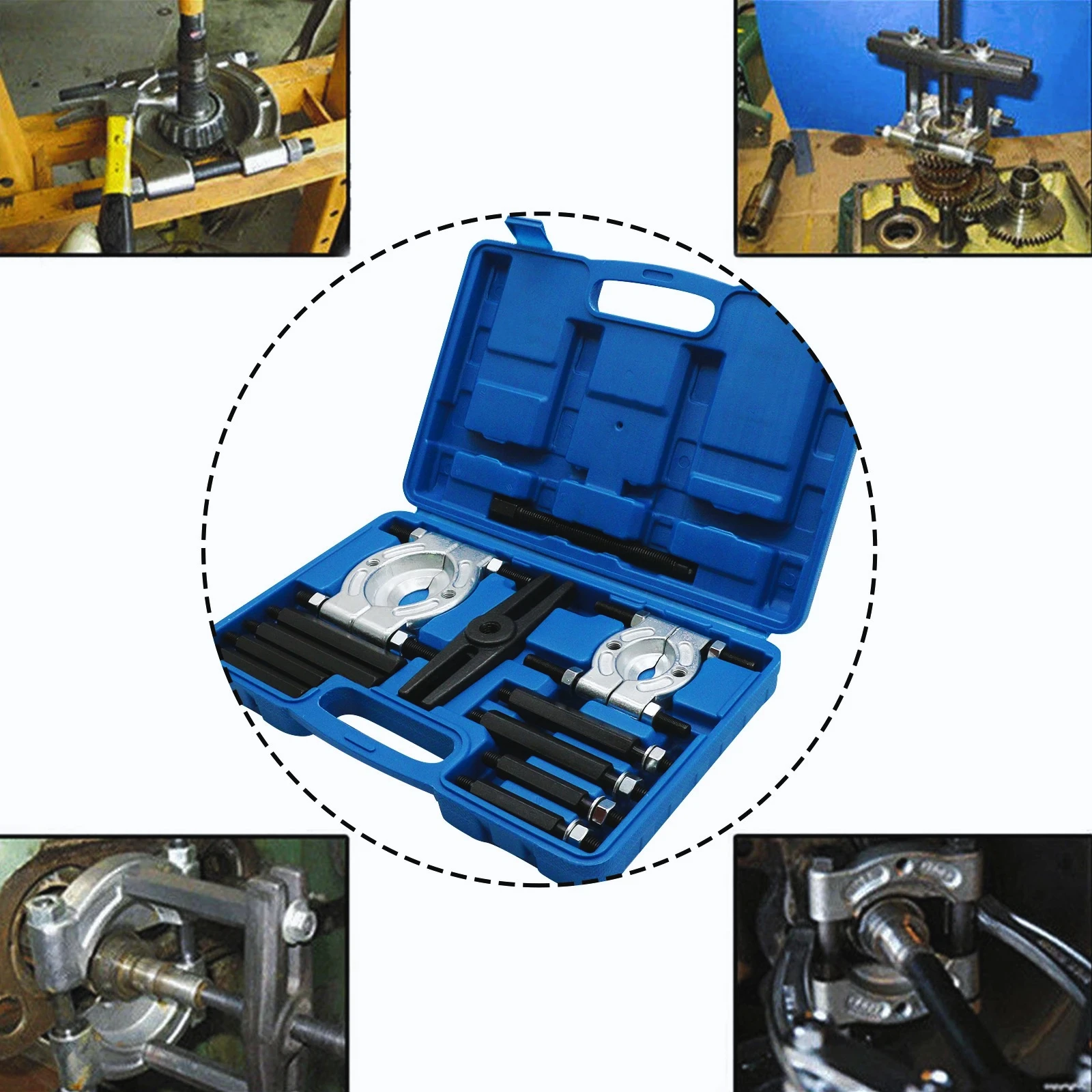 Kit extractor de rodamientos, separador de rodamientos, kit de extracción de rodamientos de rueda y piñón con mandíbulas de 2 y 3 pulgadas, separador