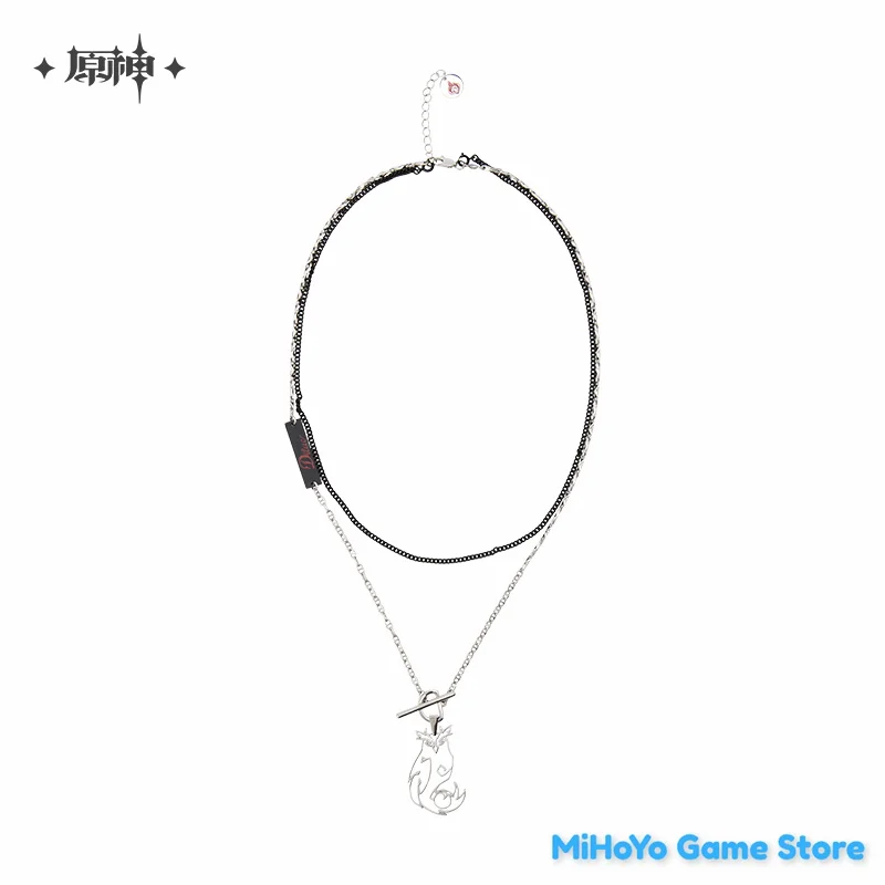 Diluc Necklace MiHoYo Original Official Genshin Impact Costumes Quadratic Theme Cosplay Impression Series Clothing Accessories