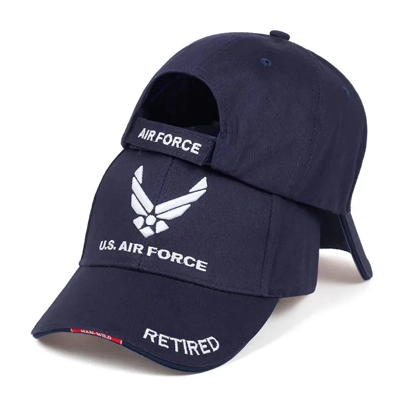 Baseball Cap United States Air Force Wings Embroidered Cap Men\'s and Women\'s Summer Outdoor Sunshade Breathable Sun Hat