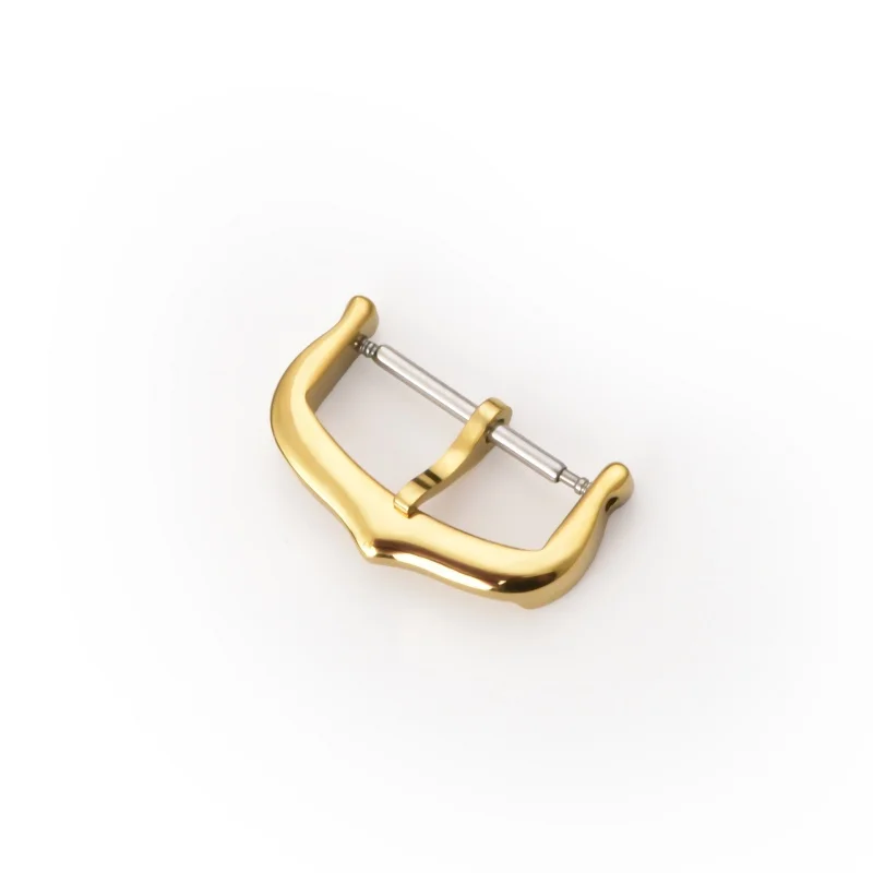 12 мм, 14 мм, 16 мм, 18 мм, 304L, твердая двусторонняя полированная пряжка для часов из нержавеющей стали, 2 мм, металлическая застежка для часов Lizi, аксессуары для часов