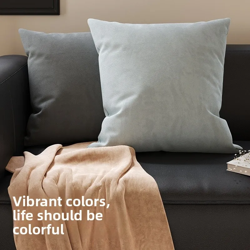 Versatile  Color Simple Living Room Sofa Back Home Decorative Pillow Homestay Bedroom Pillow Removable And Washable with...