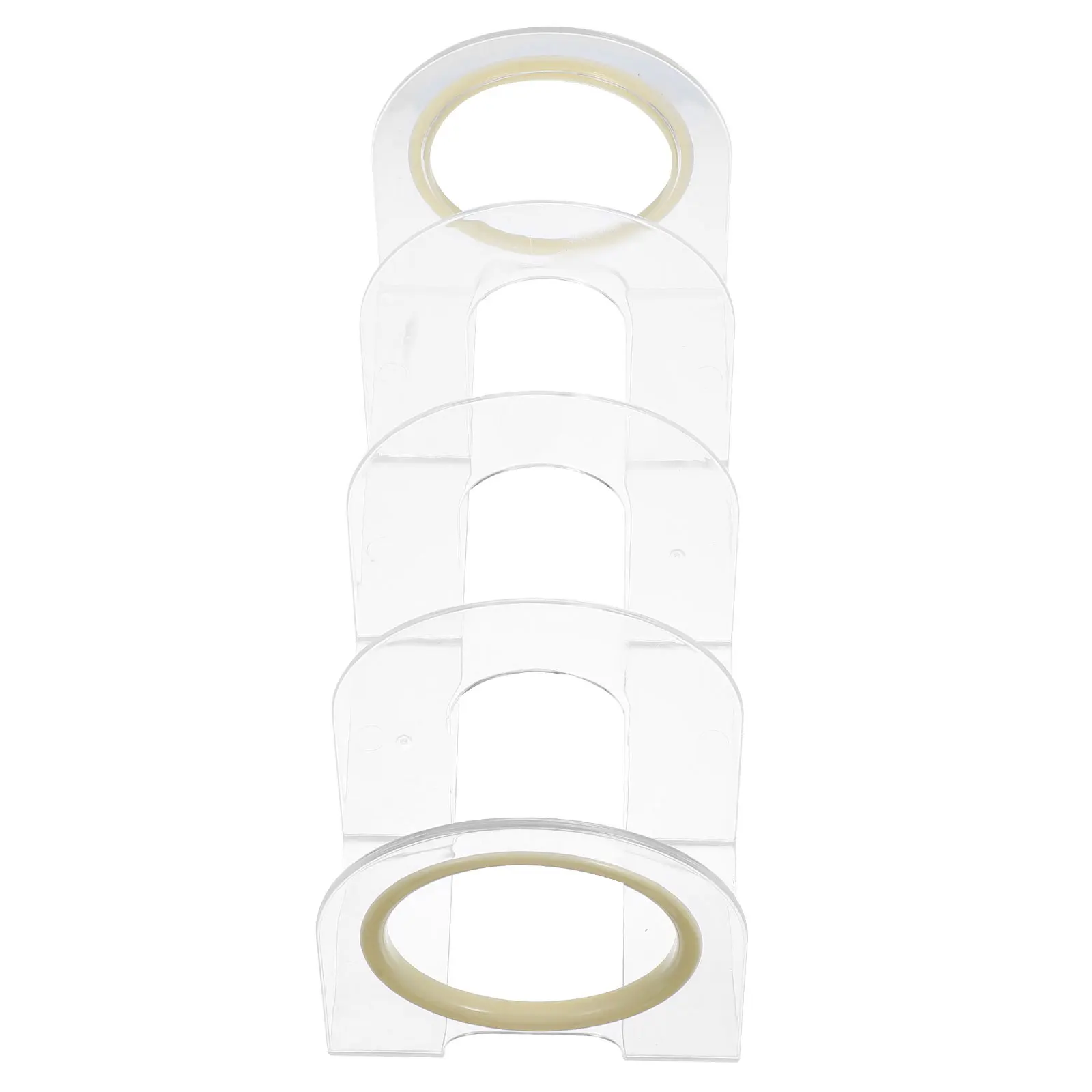 Modern Transparent Book Stand for Desktop File Folder Magazine Storage Vertical Organizer for Office Home Study Space Saving