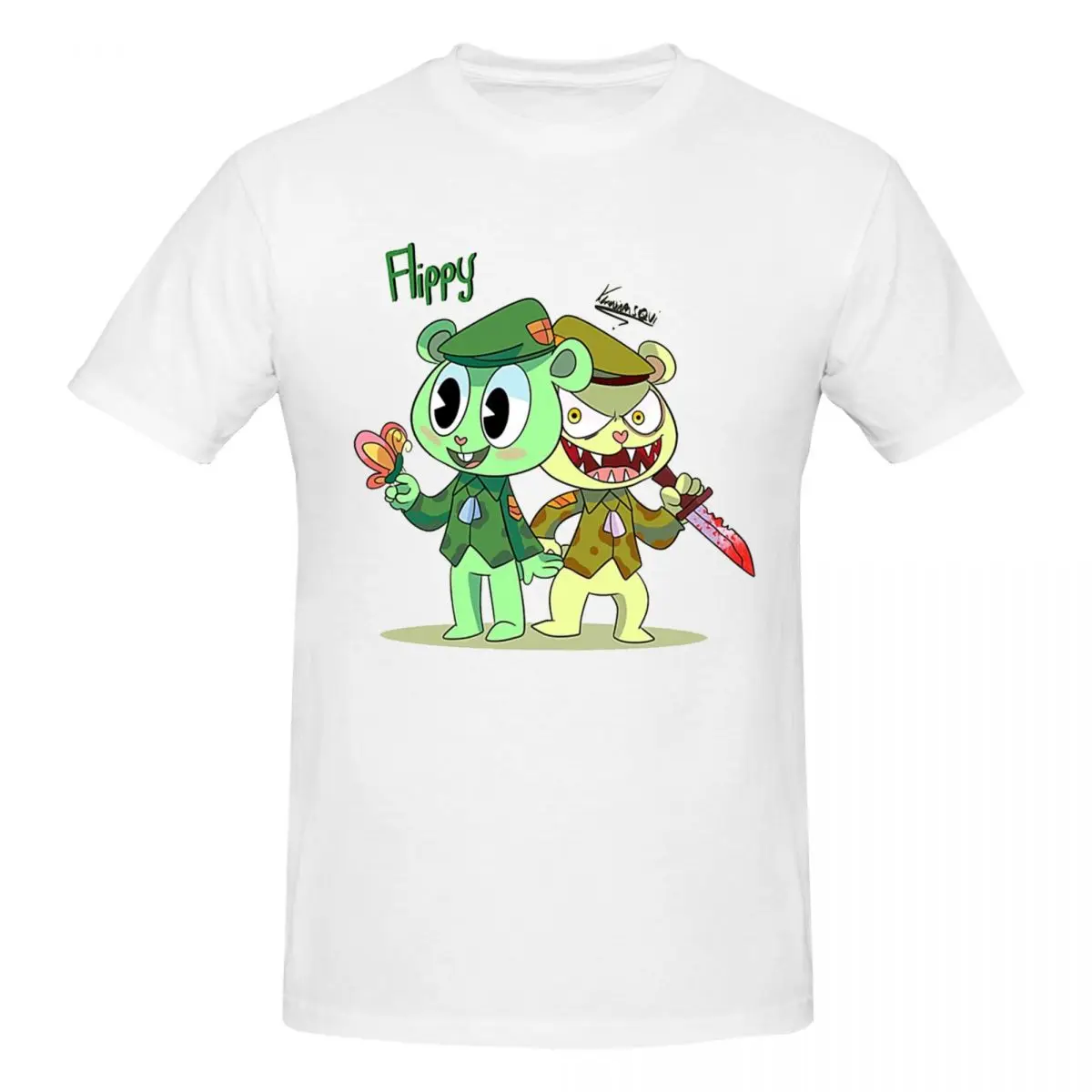 

Flyppy T-Shirt for Men Cotton Oversized T Shirts Men's Short Sleeve Round Neck Summer Clothes Tops S-6XL