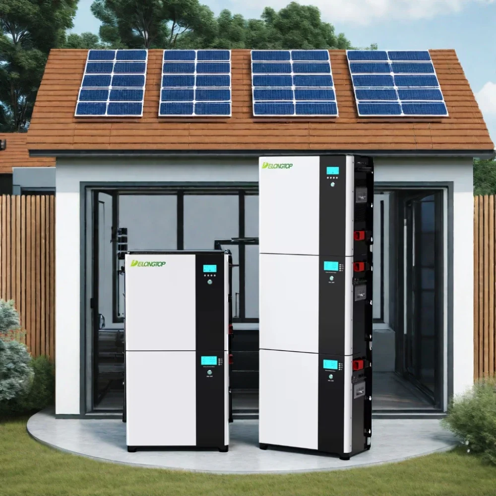 All In One 51.2V 48V Off Grid Lithium Ion 5Kwh 10Kwh 15Kwh Home Energy Storage Battery With 5Kw Solar Inverter BMS