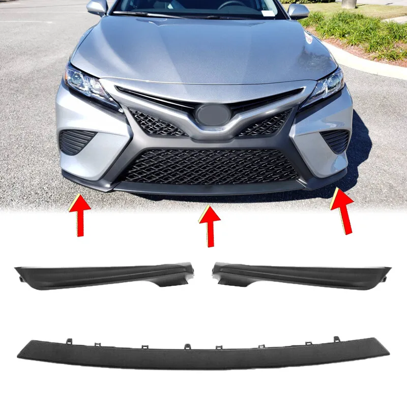 

Front Bumper Lower Grille Trim Molding For 2018 2019 2020 Toyota Camry SE XSE