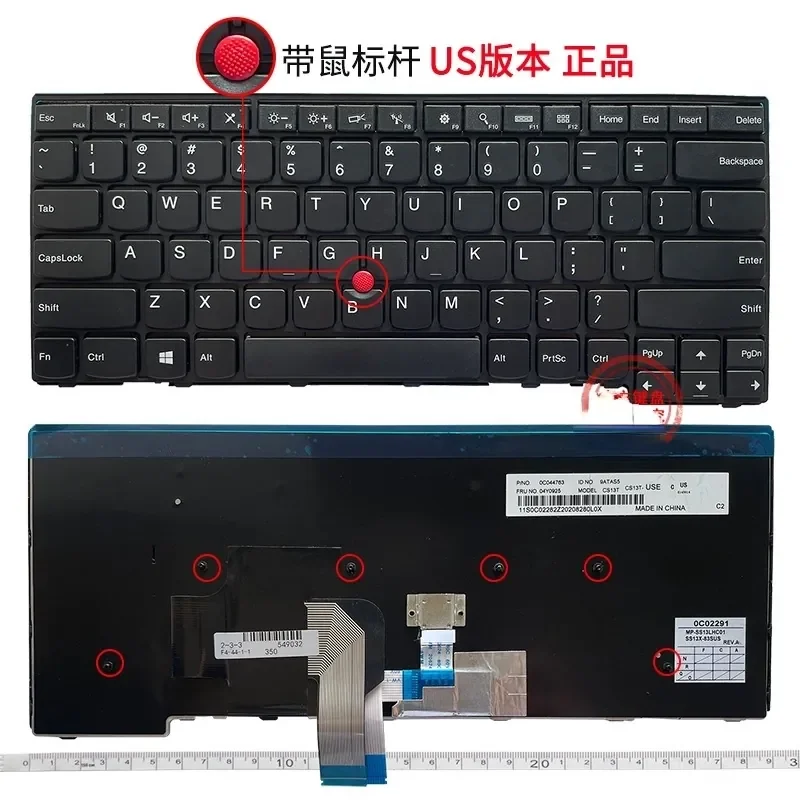 New Keyboard for 4-Hole E431 T431S E440