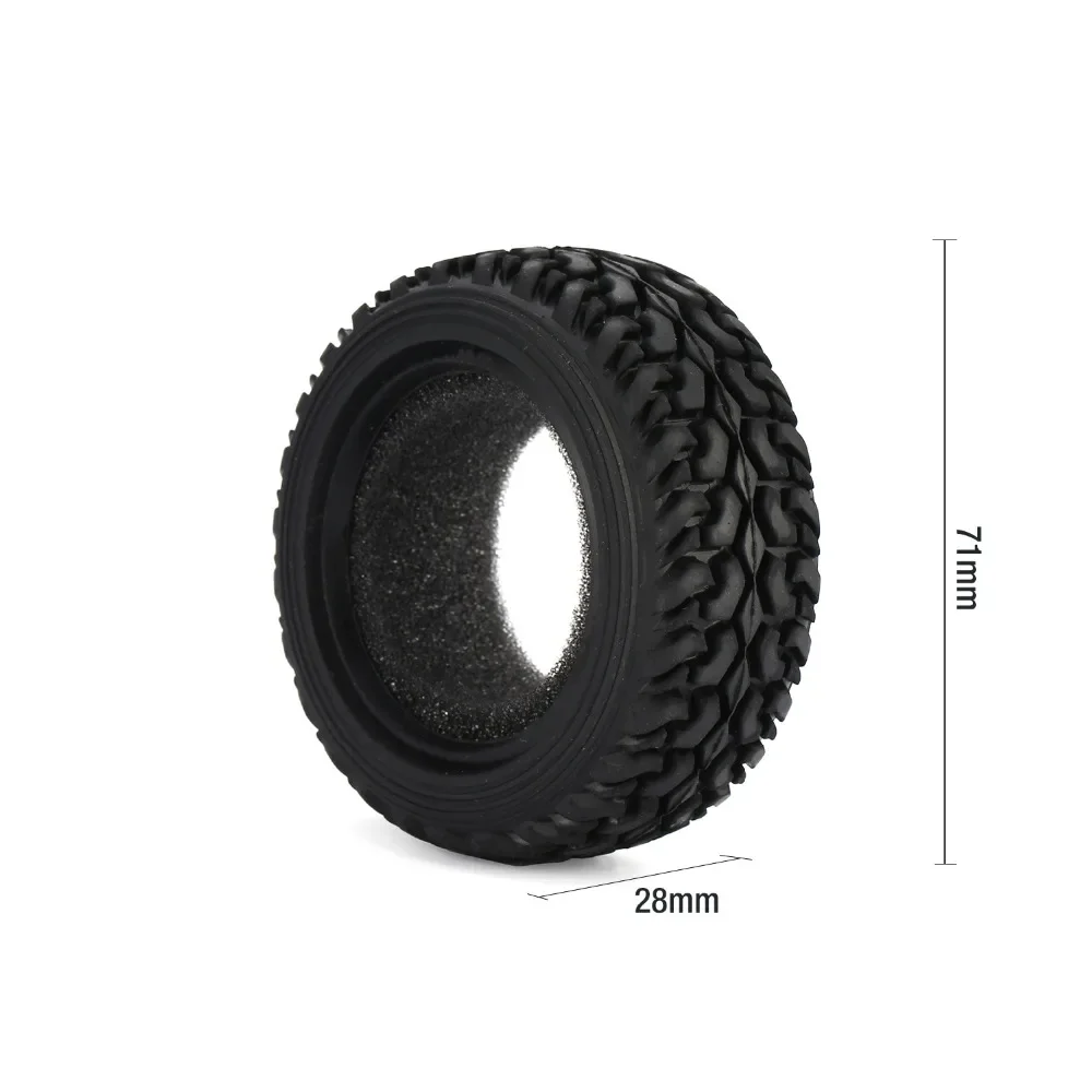 4PCS 1/10 49mm Medium Grain Tyre Rubber Tension Tyre Tire for RC On-road Drift Racing Car Wheels Traxxas Tamiya HPI Kyosho HSP