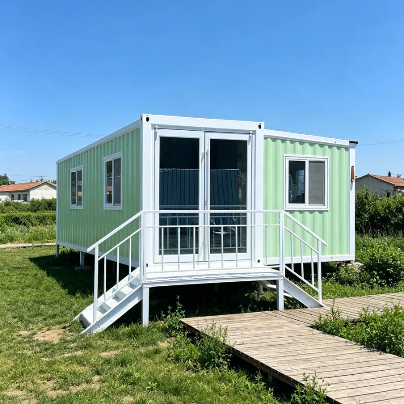 Customized Foldable Prefab Container House Modular Office for Construction Site and Labor Camp Accommodation