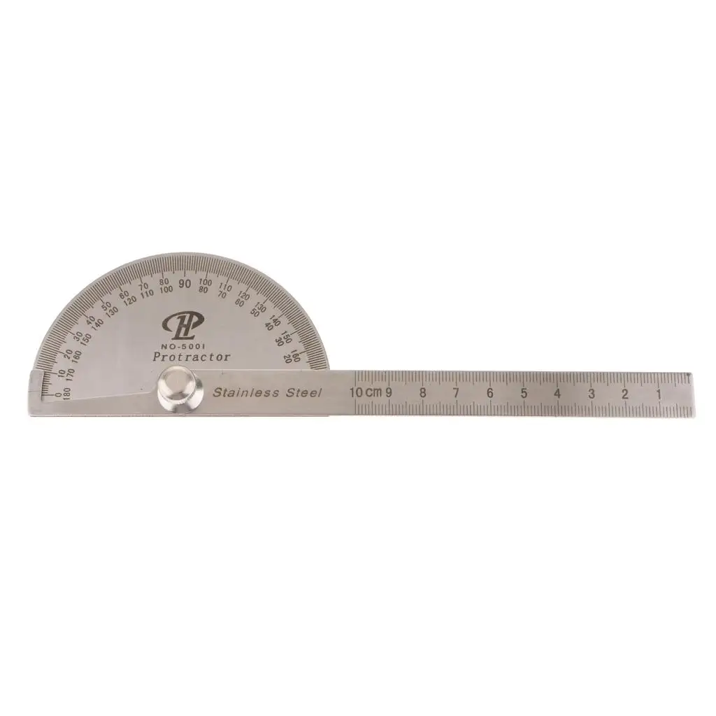 Stainless Steel Rotary Protractor Angle 00mm Measuring Tool