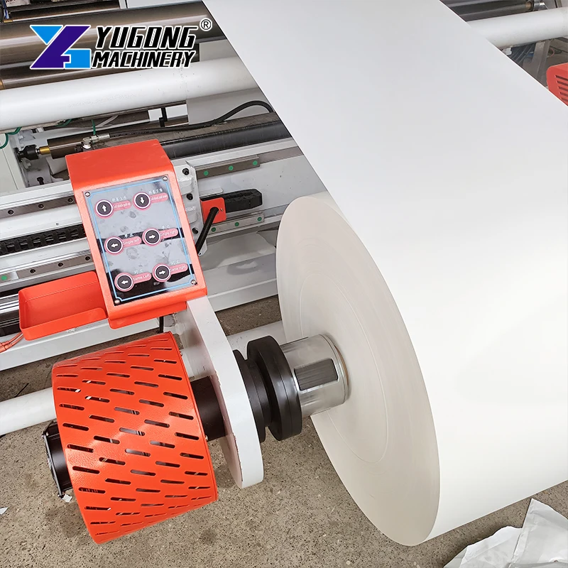 Slitting Rewinding Machine Automatic High Speed Paper Film Foil Roll Slitter Rewinder PLC Control High Precision Factory Price