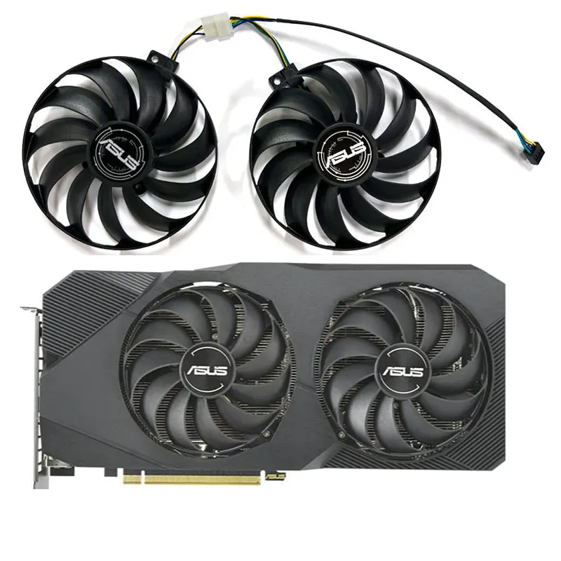 Новинка 95 мм для ASUS Radeon RX5500XT 5600XT 5700 5700XT 8 ГБ DUAL EVO OC, сменный вентилятор для видеокарты T 129215 СУ
