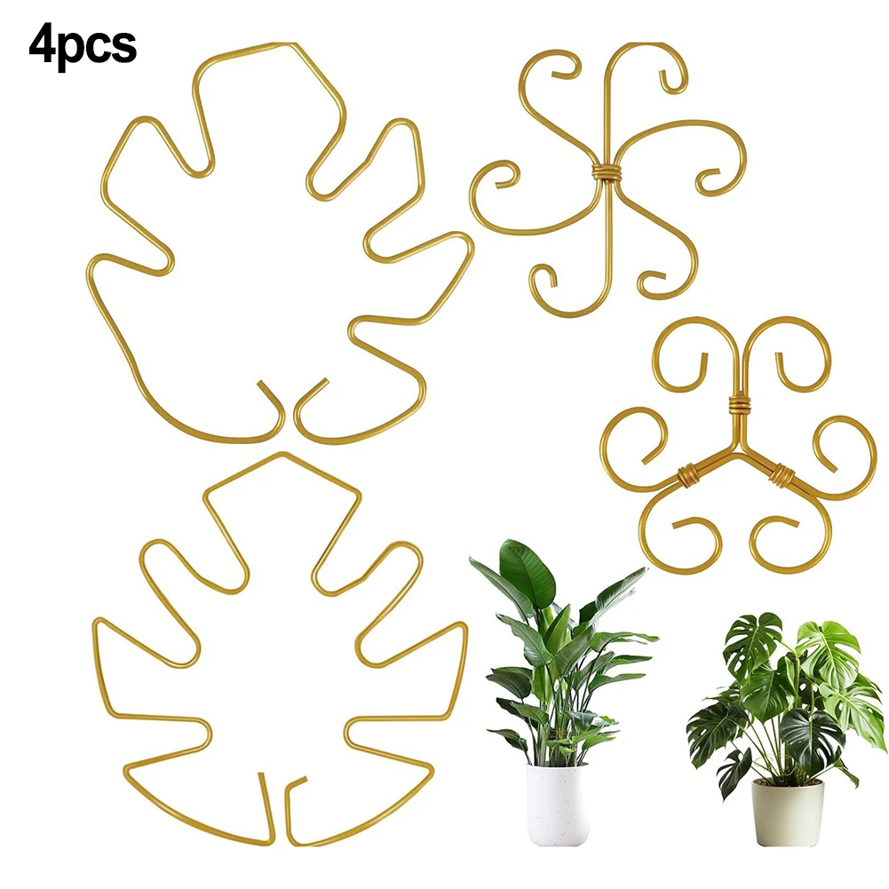 Iron Climbing Plant Support with Turtle Shell Clamp for Indoor Use Providing For Durable and Adjustable Stability