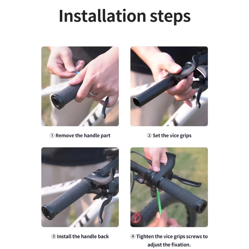 Mountain Bike Handlebars Thumb Black Grips Bicycle Thumb Force Rest Grip Comfort And Shock Riding  Absorption Bike Accessories