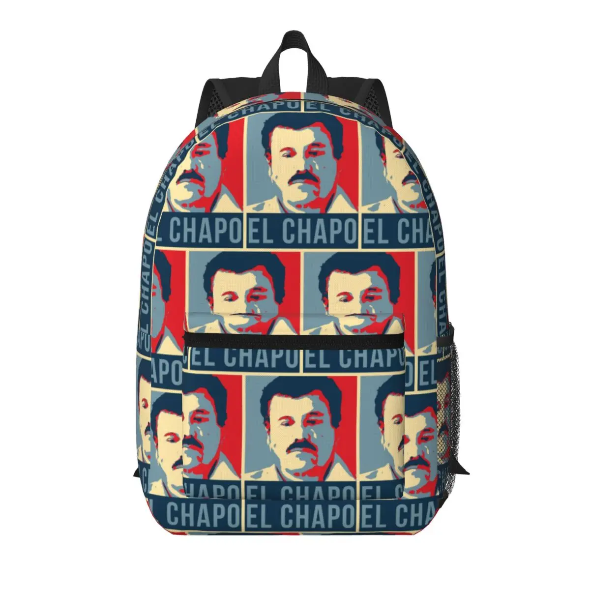 Joaquin El Chapo Guzman Narcos Crime TV Pablo Escobar Student Backpack School Bag Hiking Travel Daypack Bookbag Shoulder Bags