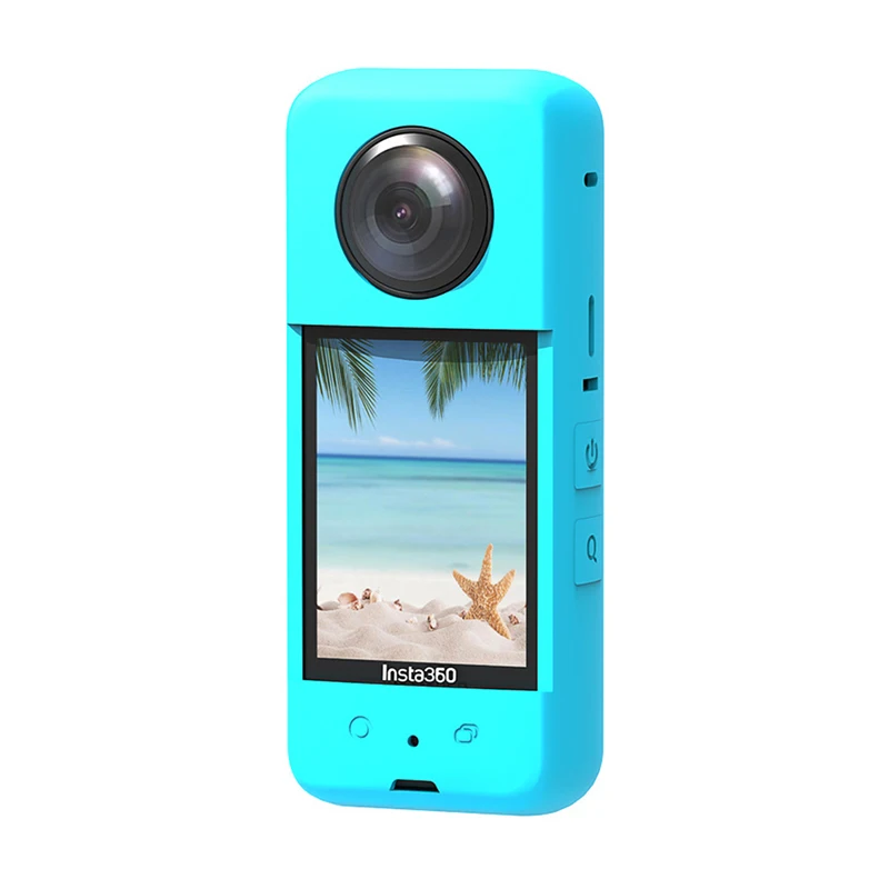 Silicone Protective Shell for Insta360 X3 X2 GO2  Body Silicone Cover Camera Protective Case Action Camera Accessories