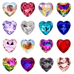 K9 Heart Piedras De Cristal Para Hacer Manualidades Colorful Pointback Crystal Rhinestone Diy Jewelry Making Clothing Accessorie