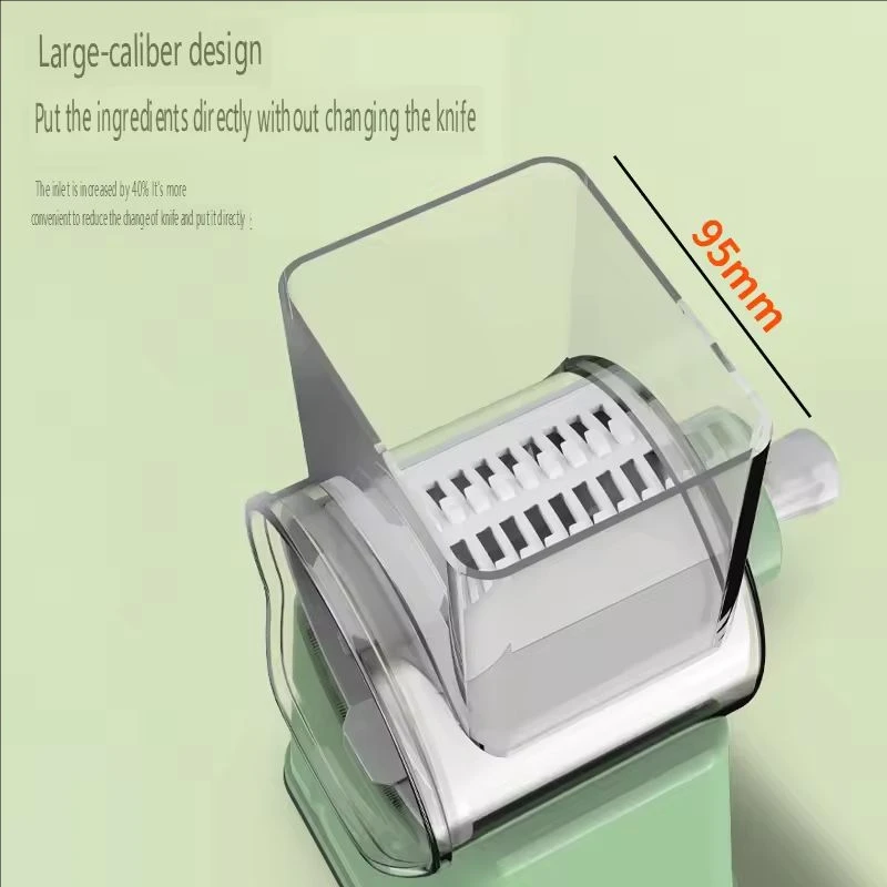 

Роторная терка для сыра, кухонная скоростная мандолина, овощерезка, ручная кривошипная шлифовальная машина с 3-барабанными лезвиями для шоколадных орехов