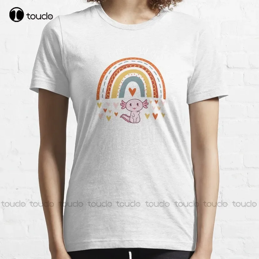 Just A Girl Who Loves Axolotls Matching Gift Lover Trending T-Shirt Men Tshirts Cotton Outdoor Simple Vintag Casual Tee Shirts