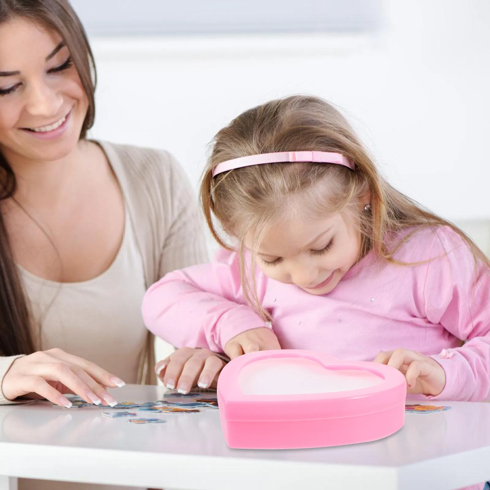 

Шкатулка для украшений в форме сердца: контейнер для колец, ожерелий, серег, подвесок, мелких драгоценностей, ретро-стиль, для туалетного столика