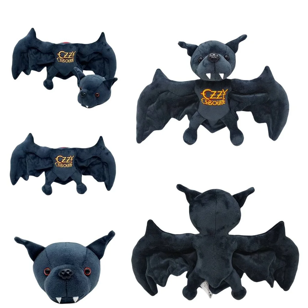 

NEW HOT 25CM Ozzy Osbourne Bat Plush Pillow Doll For Boys and Girls Christmas Halloween Decoration Holiday Gift