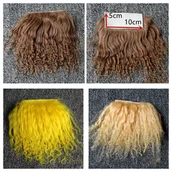 24 Farben wieder geborene Puppen reines Mohair Kaffee hellgrau bjd ob11 Puppen Perücken Schaffell Wolle Lammhaar DIY Zubehör