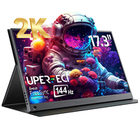 UPERFECT UPlays J7 144Hz 17.3 Inch Portable Gaming Monitor FreeSync 2K IPS Computer Display HDMI/Type C For Laptop PC MAC XBOX
