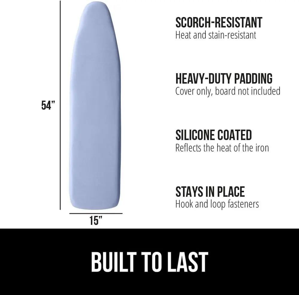 

The Original Ironing Board Cover and Pad, Silicone Coating, Thick Scorch Resistant Padding, Heavy