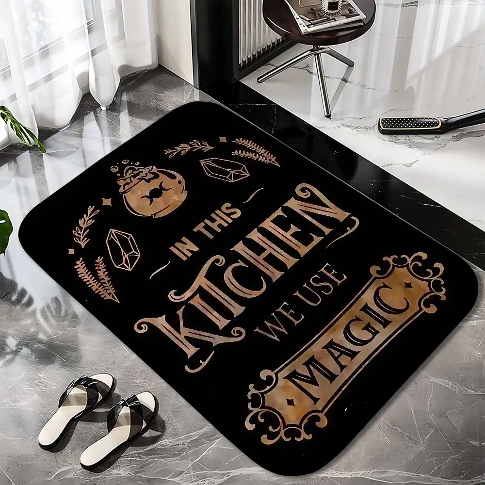 

Halloween In This Kitchen We Use Magic Floor Mat Printed Large Carpets Room And Bedroom Carpets Bathroom Anti Slip Door MATS S