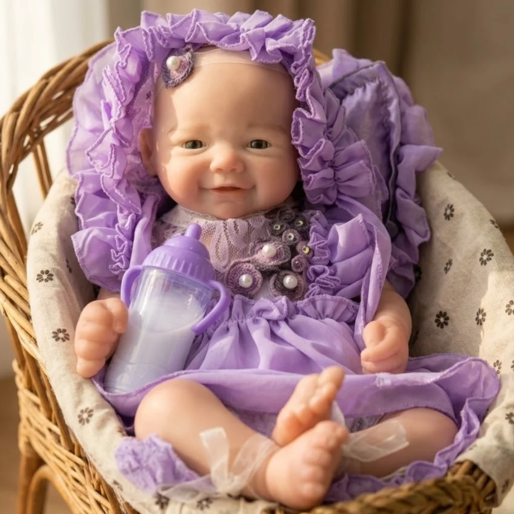 

Кукла Otard 18 дюймов, Вивьен, мягкая силиконовая кукла-реборн с открытым ртом, реалистичная, водонепроницаемая, милая, коллекционная игрушка, подарок