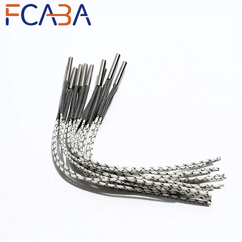 FCABA High-density 6x50mm 110V/220V/380V 120W Cartridge Mold Heating Element 316SUS Single-End Heater Tube