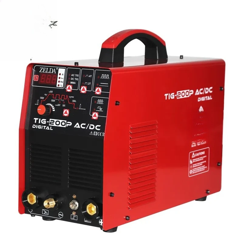 Welding Machine 200A Inverter AC DC Pulse TIG MIG Stick Welder for Aluminum Stainless Steel Professional Industrial Home DIY view 2