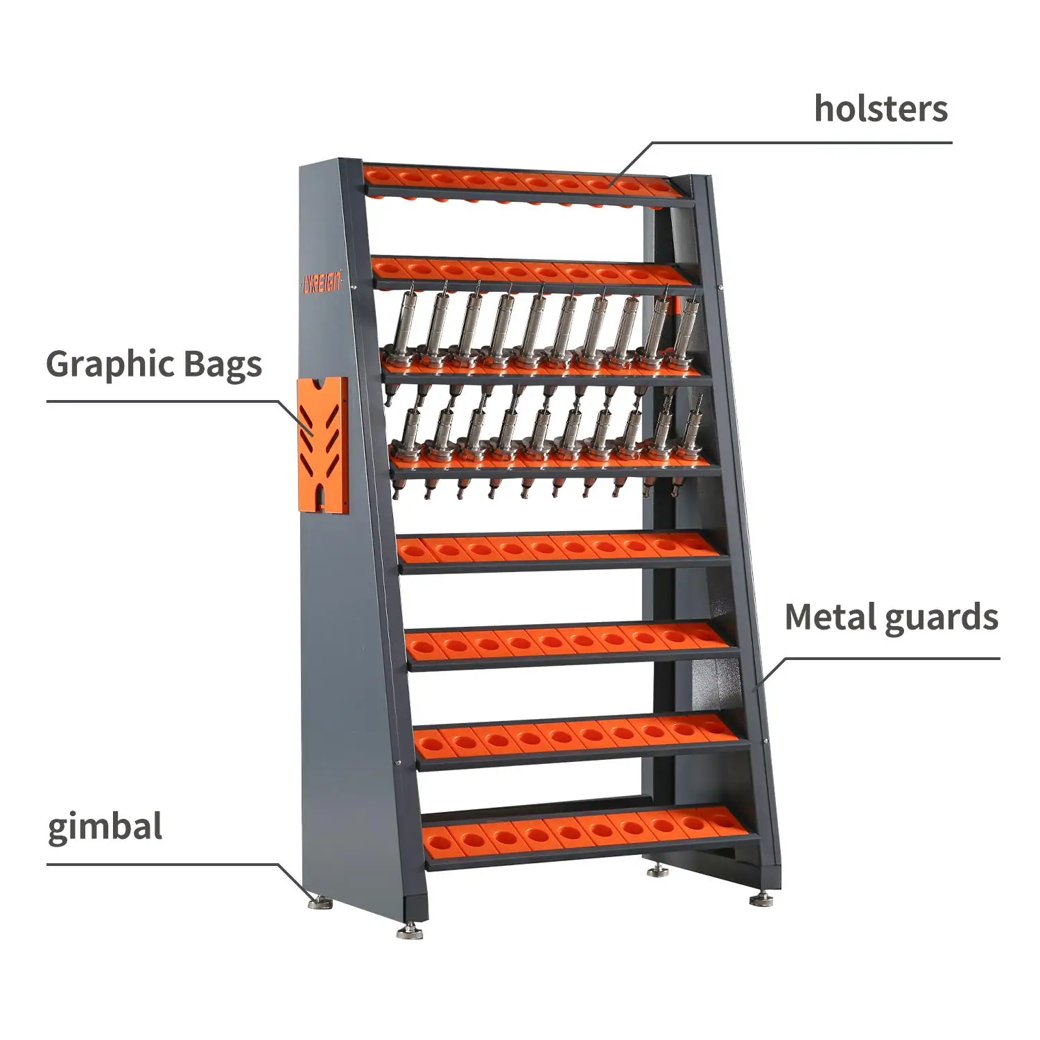 

Multifunctional CNC Tool Rack & Holder - CAT40 Tool Holder for Efficient Storage & Organization