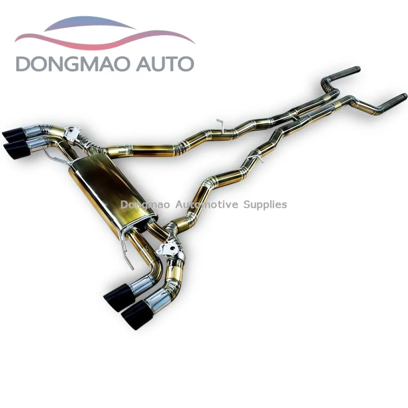 For BMW M850 M850i G16 4.4T 2020-2024 titanium muffler exhaust valve customized muffler polished steel surface