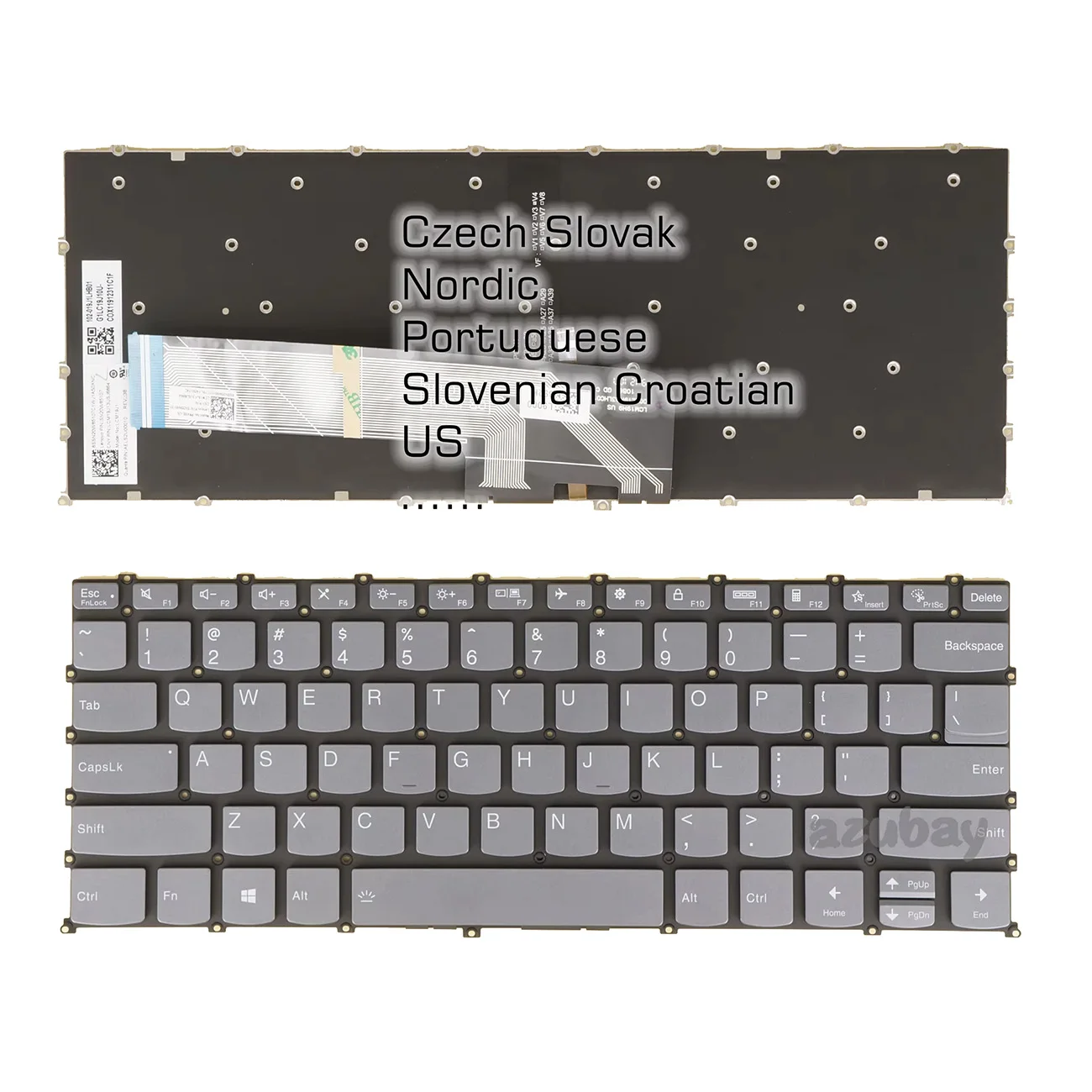 US CZ SK NE PO SV Keyboard For Lenovo PR4SB-CZH-SLK PR4SB-NOD PR4SB-POR PR4SB-SLE PR4SB-US LCM19J1 LCM19J13USJ6864 AELS2U00010