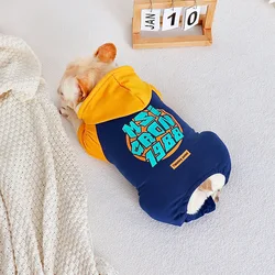 Puppy Clothes Cotton Printed Sweatshirt Autumn Warm Coat Cute Pet Clothing Cartoon Dog Clothes Fashion Dog Costume Durable