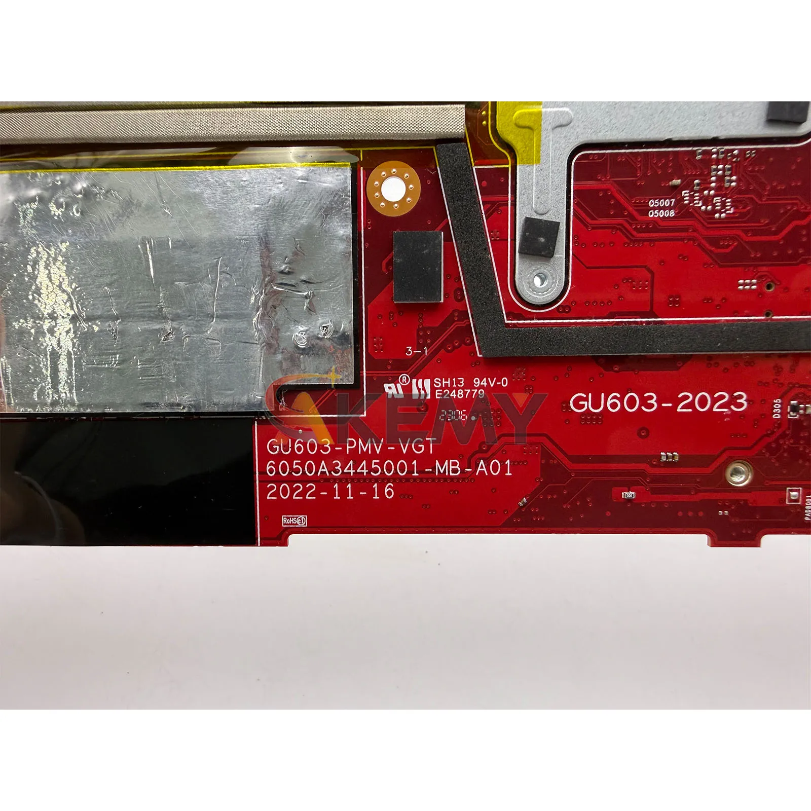 6050A3445001 Laptop Motherboard For ASUS ROG Zephyrus M16 GU603V GU603VV GU60VU Mainboard With  13th Gen i5 i7 i9 100% tests OK