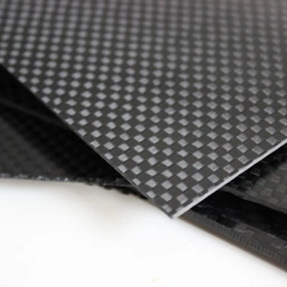 

3K Plain Twill Carbon Fiber Panel High Strength Flat Sheet For Robot Arm Drone Auto Jig Fixture Parts