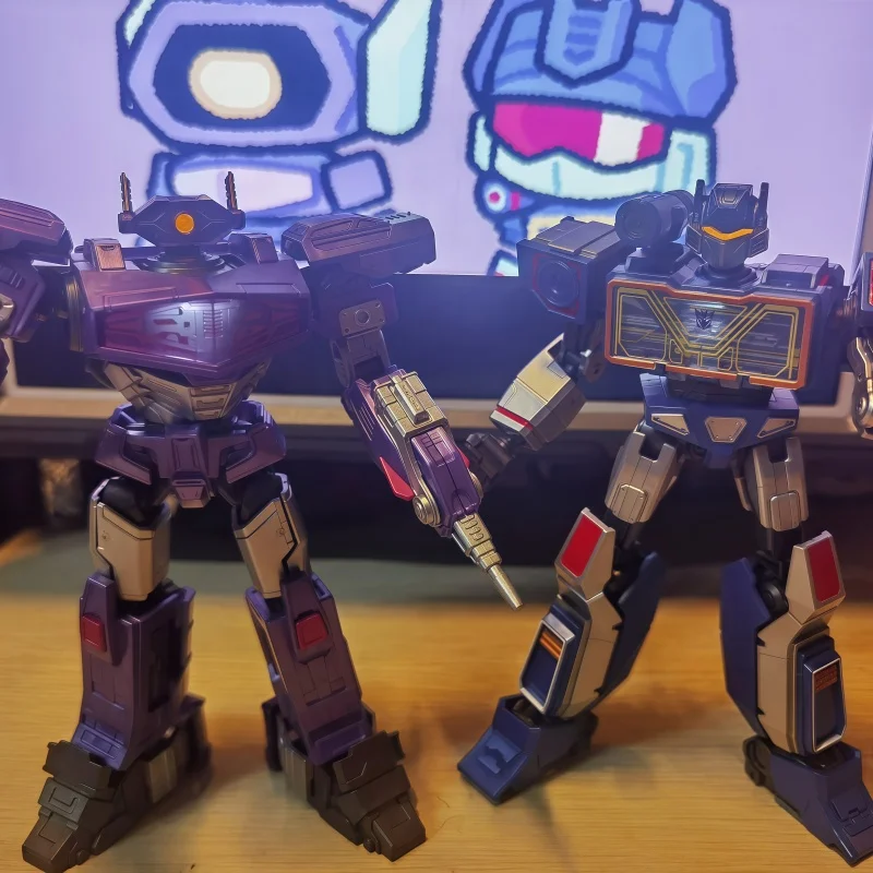 Oryginalne oryginalne klocki fale uderzeniowe fale dźwiękowe i żelazne blachy stały się klasycznymi lalkami akcji do montażu zabawek