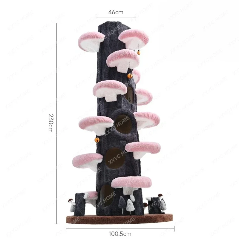 Tongtian Tree Cat Climbing Frame Large Cat Tree Jumping Platform Integrated Shelf Villa Warm Cat Nest