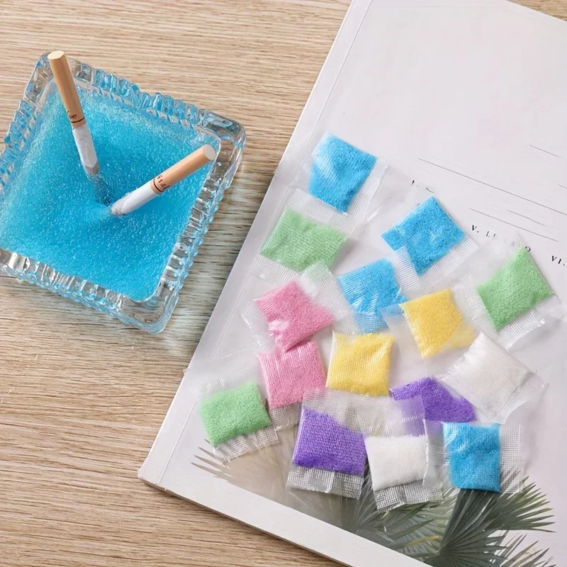 30Pcs/Lot Smoke Removal Sand Soot Cleaner Ashtray Cleaner Remove Smoke Smell Indoor Air Clean Film Cleaner Smoking
