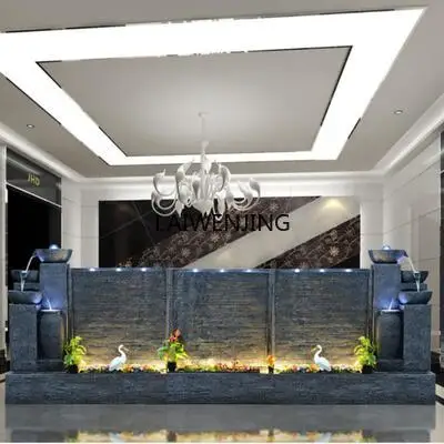 Villa rockery fountain water curtain wall partition lucky hotel landscaping water curtain wall fish pond water landscape