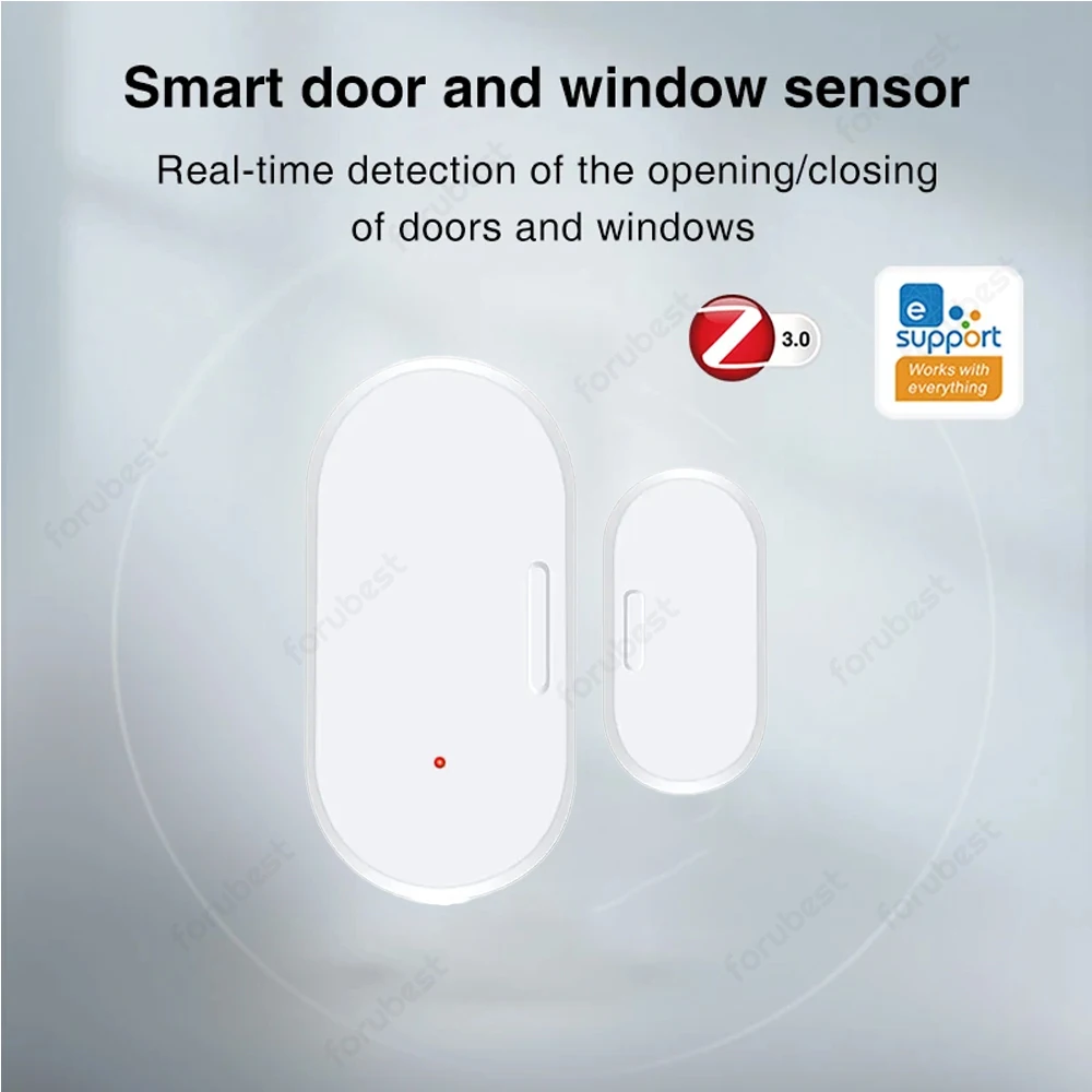 Ewelink ZigBee Door Window Sensor Contact Sensor Security Burglar Door Sensor Alarm Magnetic Door Sensor Works With Alexa Alice