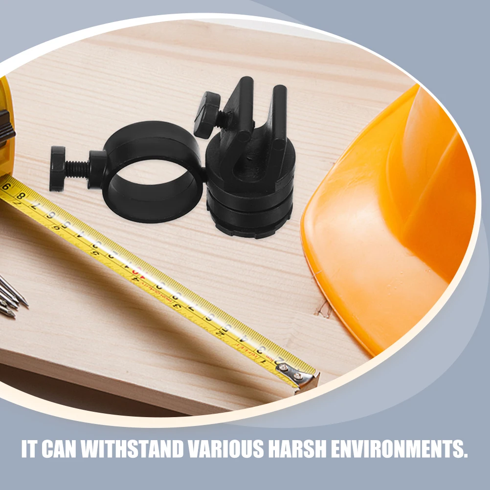 

2pcs Hard Hat Light Clips Flashlight Mount Clip For Workers Construction Safety Accessories Abs Material Secure