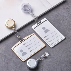 Employee Aluminium Alloy Plastic Credit Card  ID Card Cover Case Work Identity Badge Card Cover Bag Women Men Work Card Holders