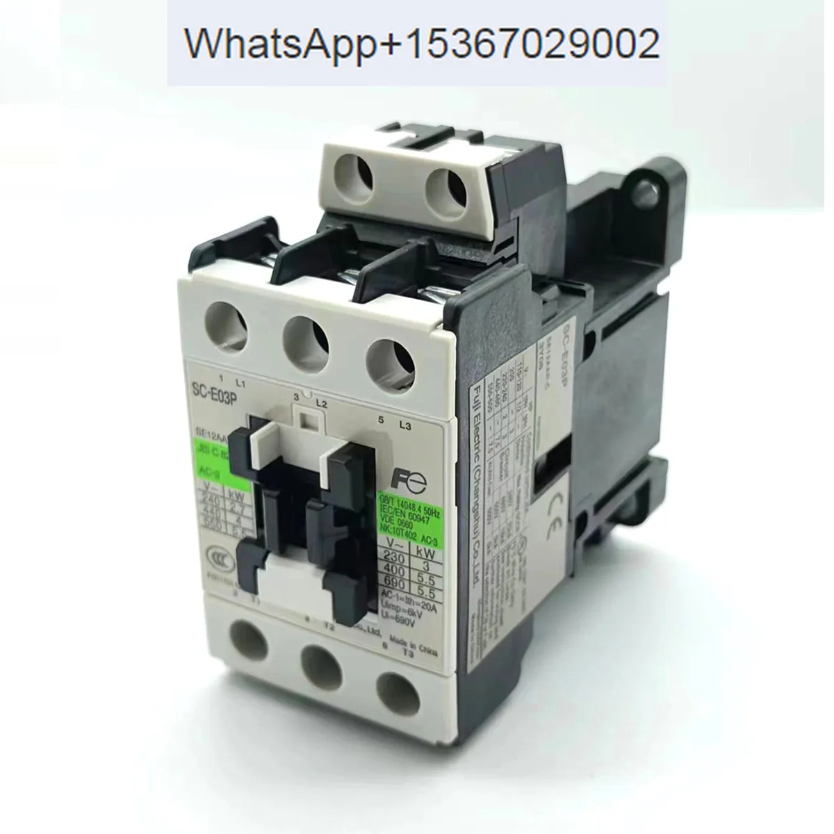 

Contactor SC-E04 E02 E03 E05P E1P E2P E2SP E3P/G A Coil Voltage：/G DC 220V