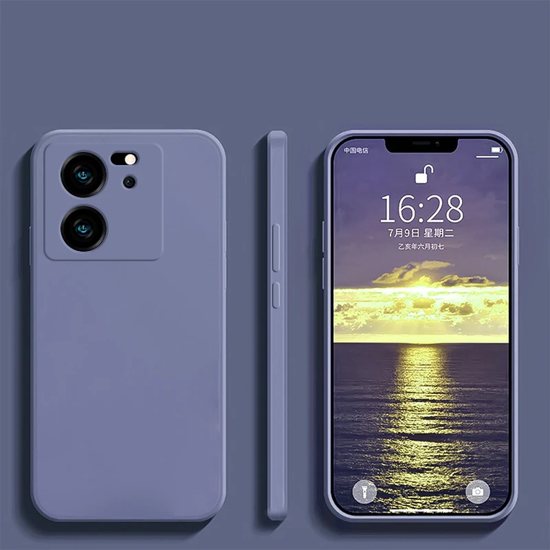 Mi 13 t 13 t mi13t pro Fall Luxus quadratische flüssige Silikon Handy hüllen für Xiaomi mi 13 t mi 13 t pro mi13t pro 5g Soft Back Cover – Detail 8
