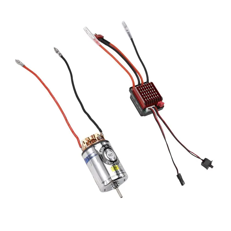 High Voltage ESC 320A T Plug Set For 1/For 10 RC Crawler 550 16T Waterproof Brushed Motor For SCX10 D90 Traxxas Axial Tamiya