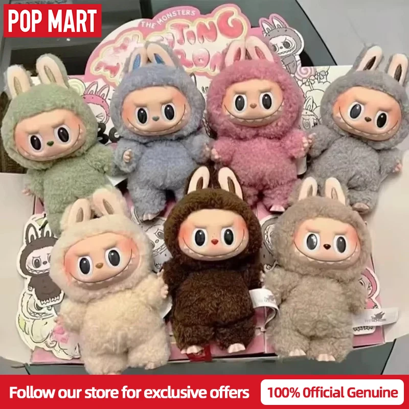 

Genuine POPMART Labubu The Monsters Exciting Macaron Blind Box Mystery Box Guess Bag Toys Doll Cute Anime Figure Desktop