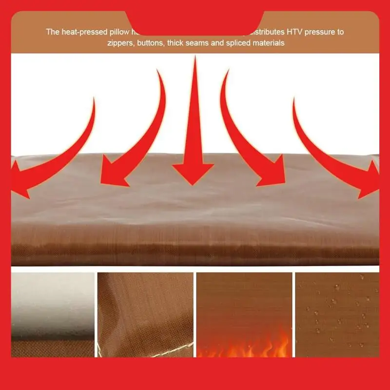 Heat Press Pillows 9 Pcs In 1 Set, 4 Sizes Heat Pressing Transfer Pillow And 5Pcs T-Shirt Ruler Guide For Vinyl DIY