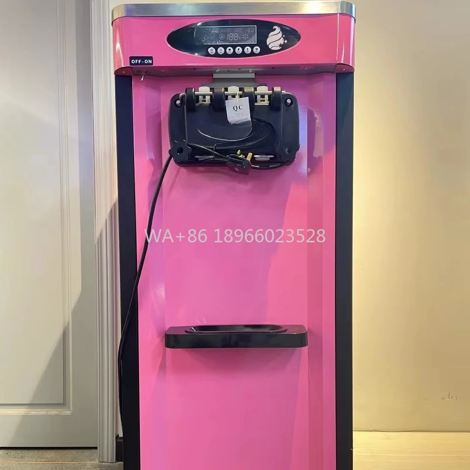 

Chocolate Three Flavors Restaurant Quality Motor Commercial 220V Automatic Soft Serve Ice Cream Maker New Home Use Yogurt Milk